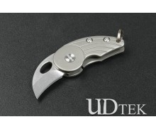 Titanium handle adzuki bean pocket knife with D2 blade UD2106593